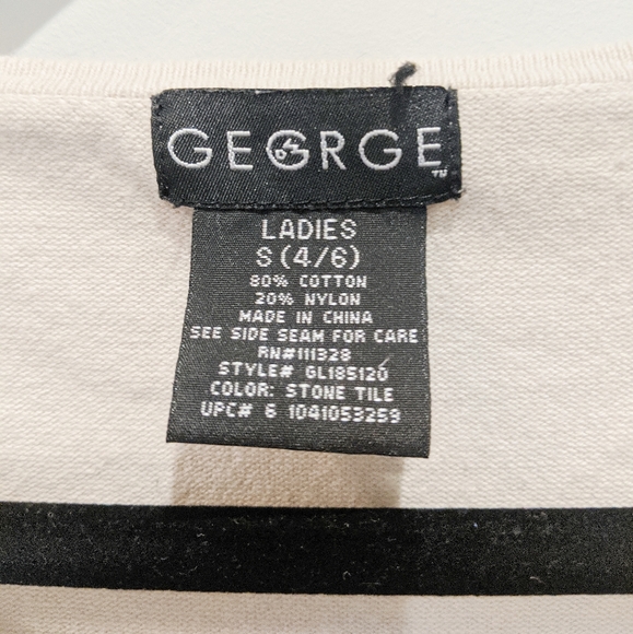 $$$ George three-quarter sleeve sweater cream S - Picture 3 of 4